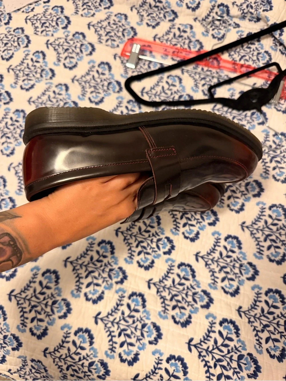Like new dr martens brown loafers